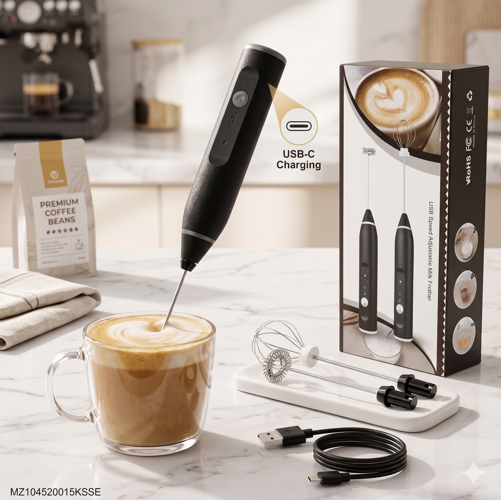 T2MAX 3-in-1 Rechargeable Milk Frother & Coffee Blender