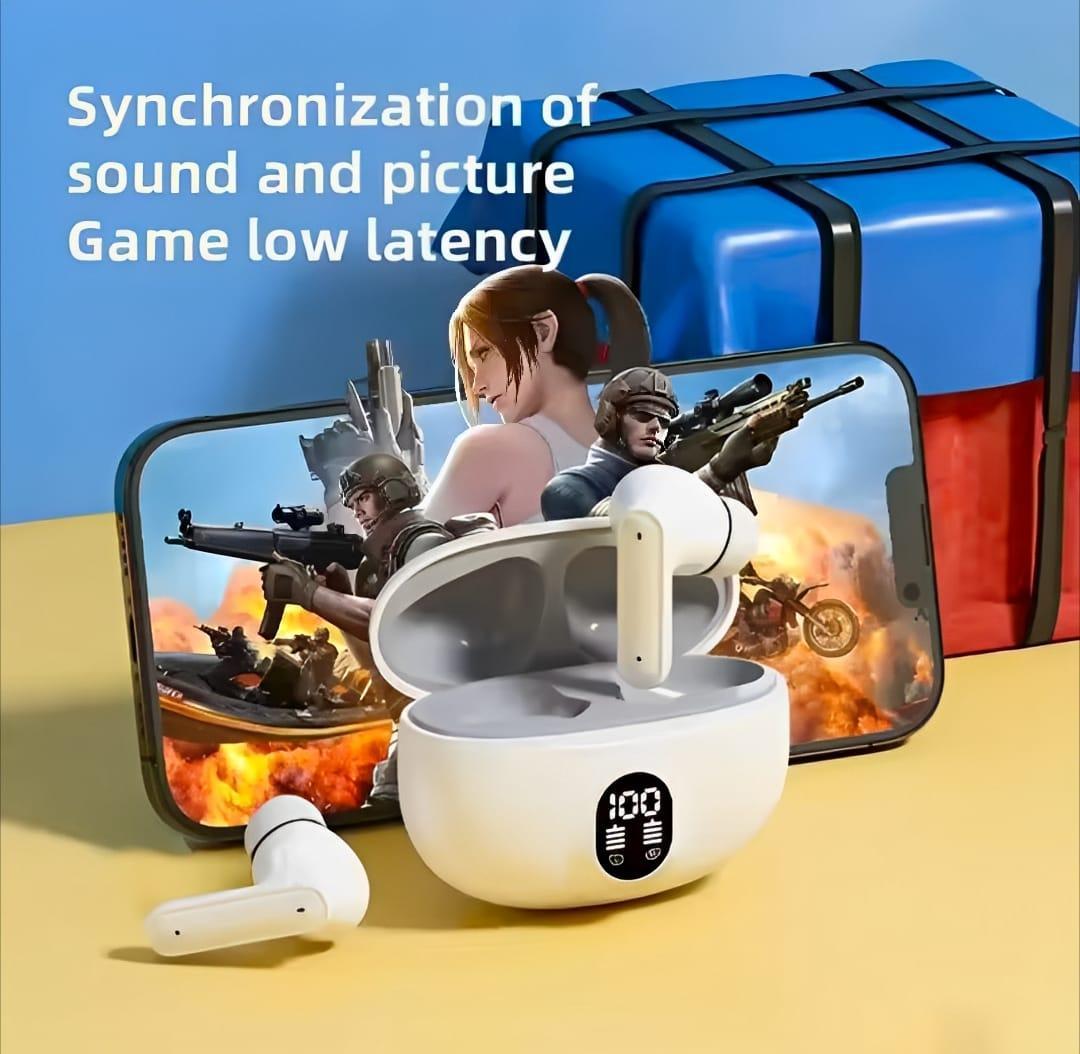TWS Stereo Wireless Earbuds – Smart Sports Headphones with LED Battery Display