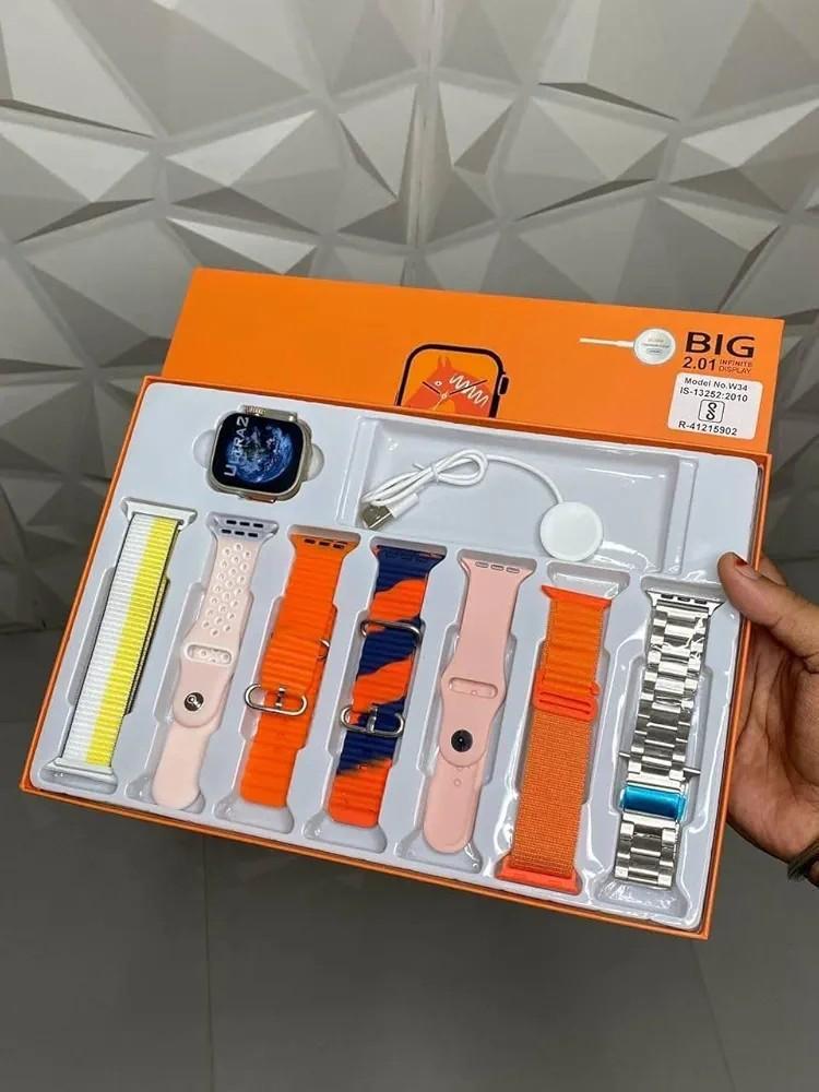 Ultra Smartwatch Display Combo Kit – 7 Interchangeable Straps Premium Edition