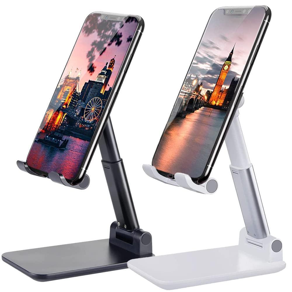 Universal Foldable Desktop Stand – Adjustable Holder for Phones & Tablets