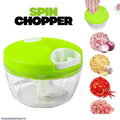 3 Blade Spin Chopper – Quick Vegetable, Onion & Garlic Cutter