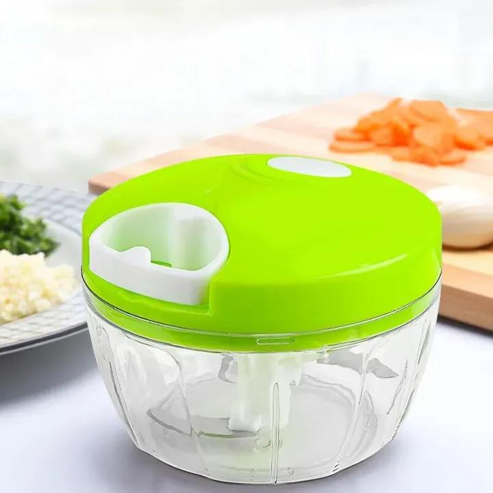 3 Blade Spin Chopper – Quick Vegetable, Onion & Garlic Cutter