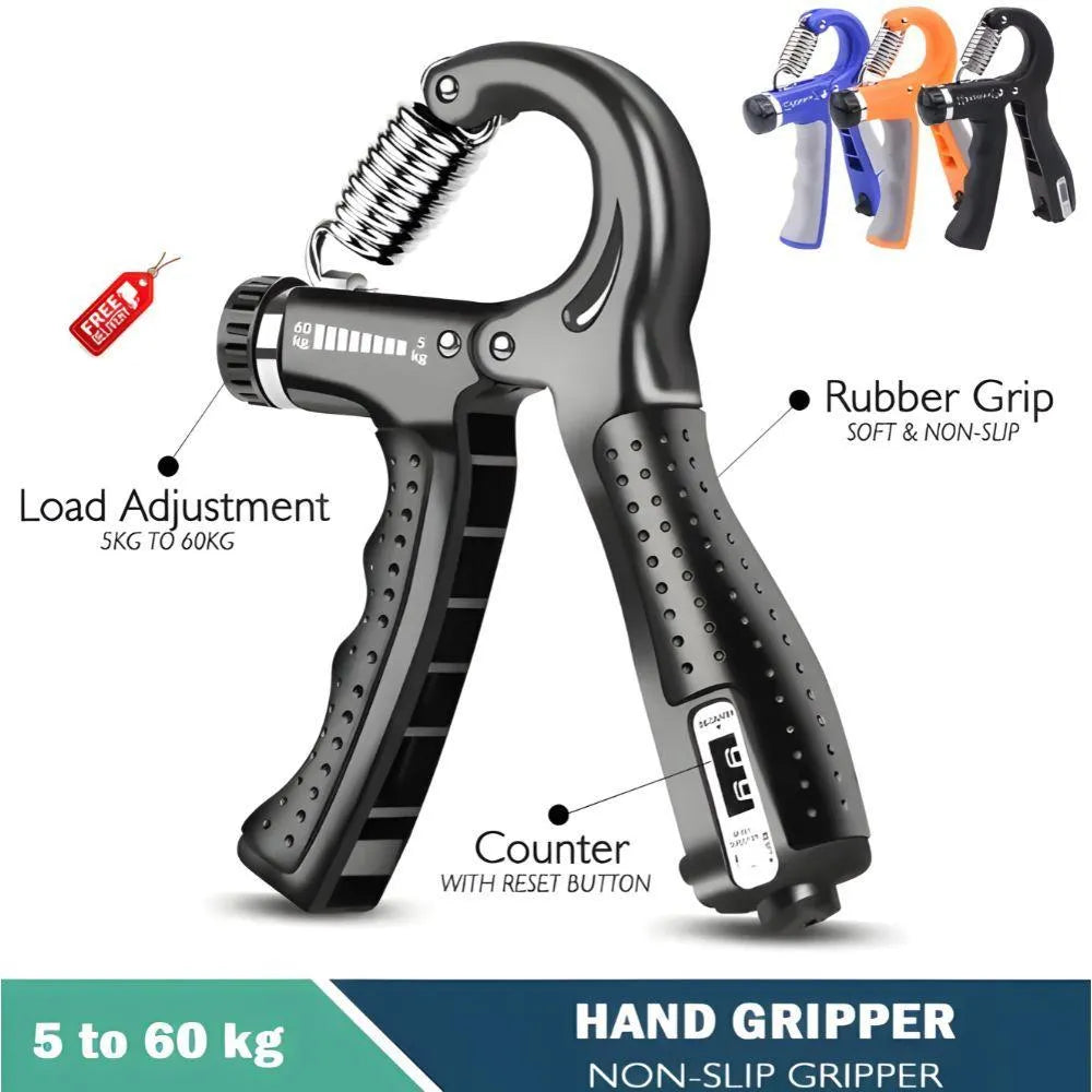 Digital Hand Grip Strengthener Counter – Adjustable 5KG to 60KG