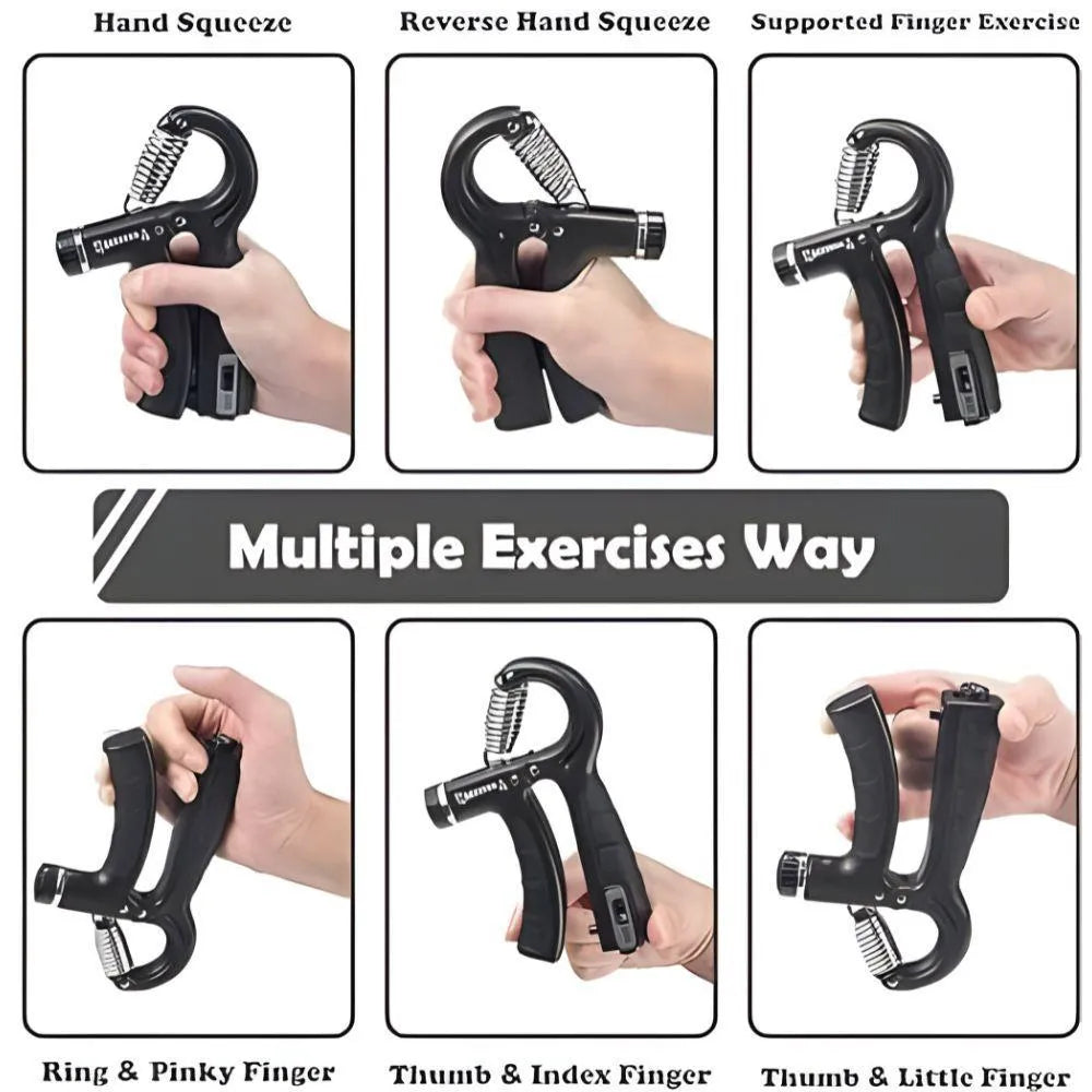 Digital Hand Grip Strengthener Counter – Adjustable 5KG to 60KG